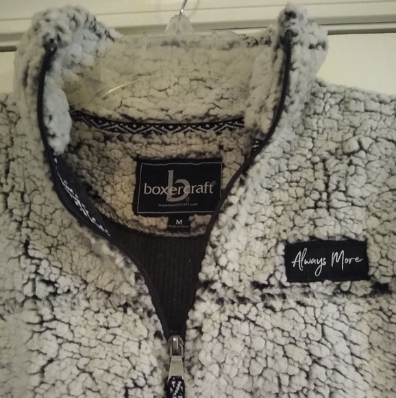 Sherpa Half Zip Pull over sweat shirt pre owned - Picture 2 of 5